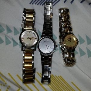 NOT FOR SALE.  Lot of 3 Used watches for parts or?